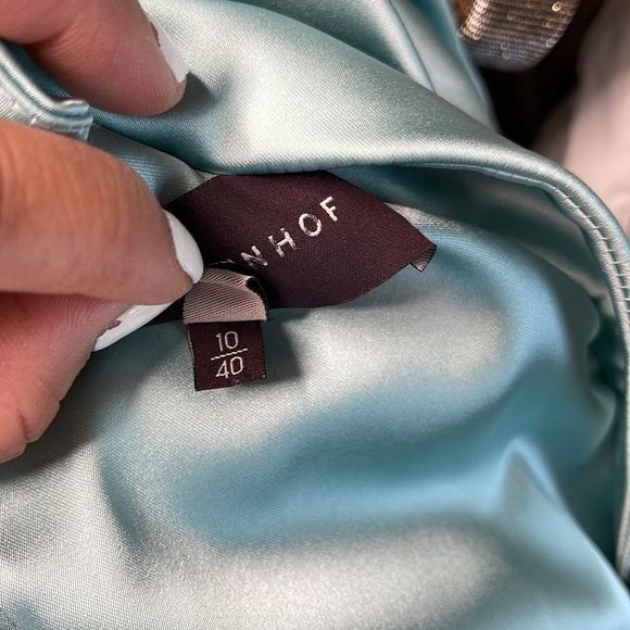 Talbot Runhof Duchesse Satin One-Shoulder Gown US 10 $1995 - Picture 7 of 7